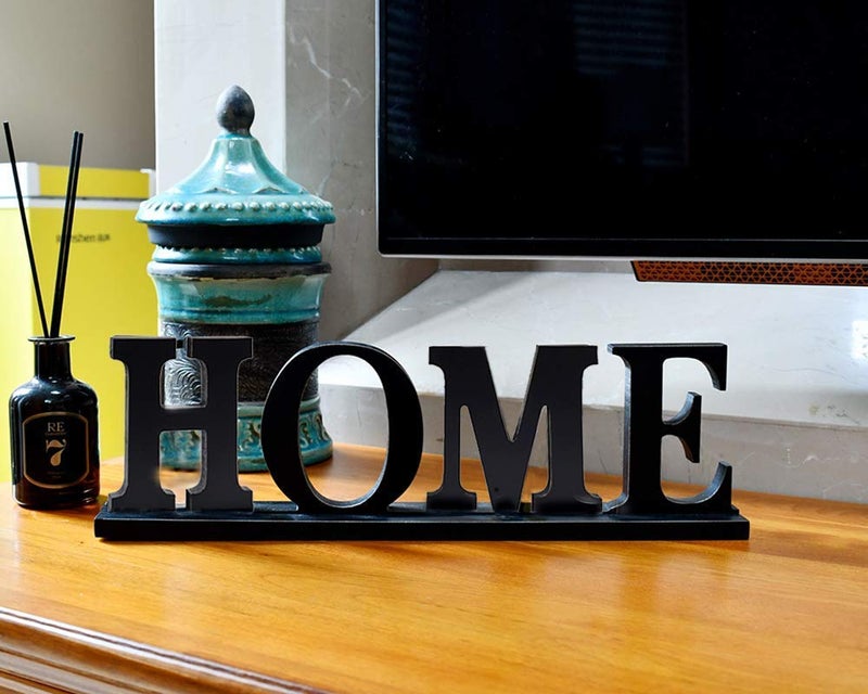 E-view Wooden Family Sign for Home Decor - Decorative Letters Tabletop Word Plaque Home DÃ©cor Accents Home - Image 2